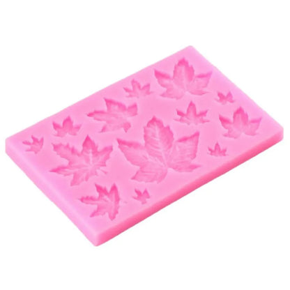 1PC Rose Leaves &Maple Silicone Mold Epoxy UV Resin Candy Polymer Clay Fondant Mold Cake Decorationg Tool Flower GumPaste Mould