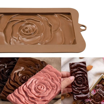 Chocolate Bar Silicone Mold For Baking Pastry Mold Bubble Hearts Waffles Chocolate Baking Mould  Candy Bar Cake Accessories